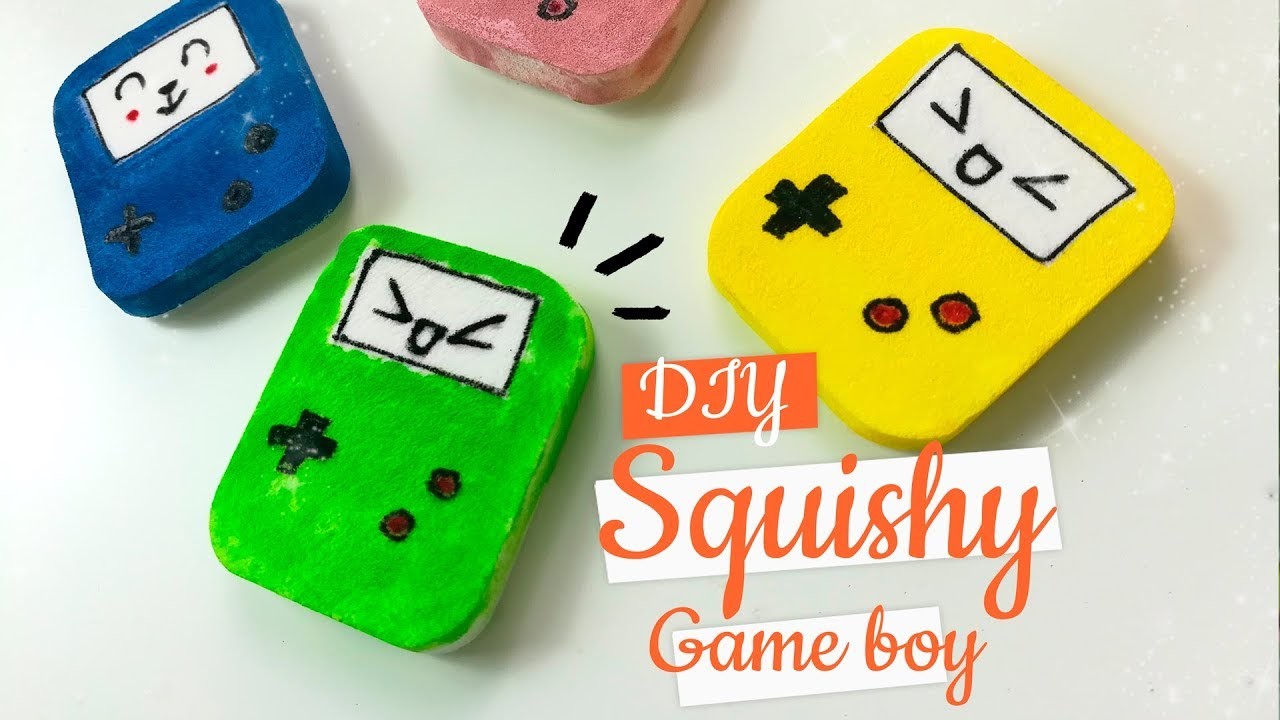 DIY Squishy kawaii GameBoy facile - fidget toy