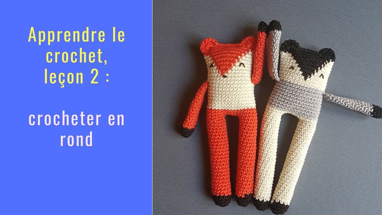 Leçon 2 pour débuter au crochet : cercle magique, crochet en rond, augmentation