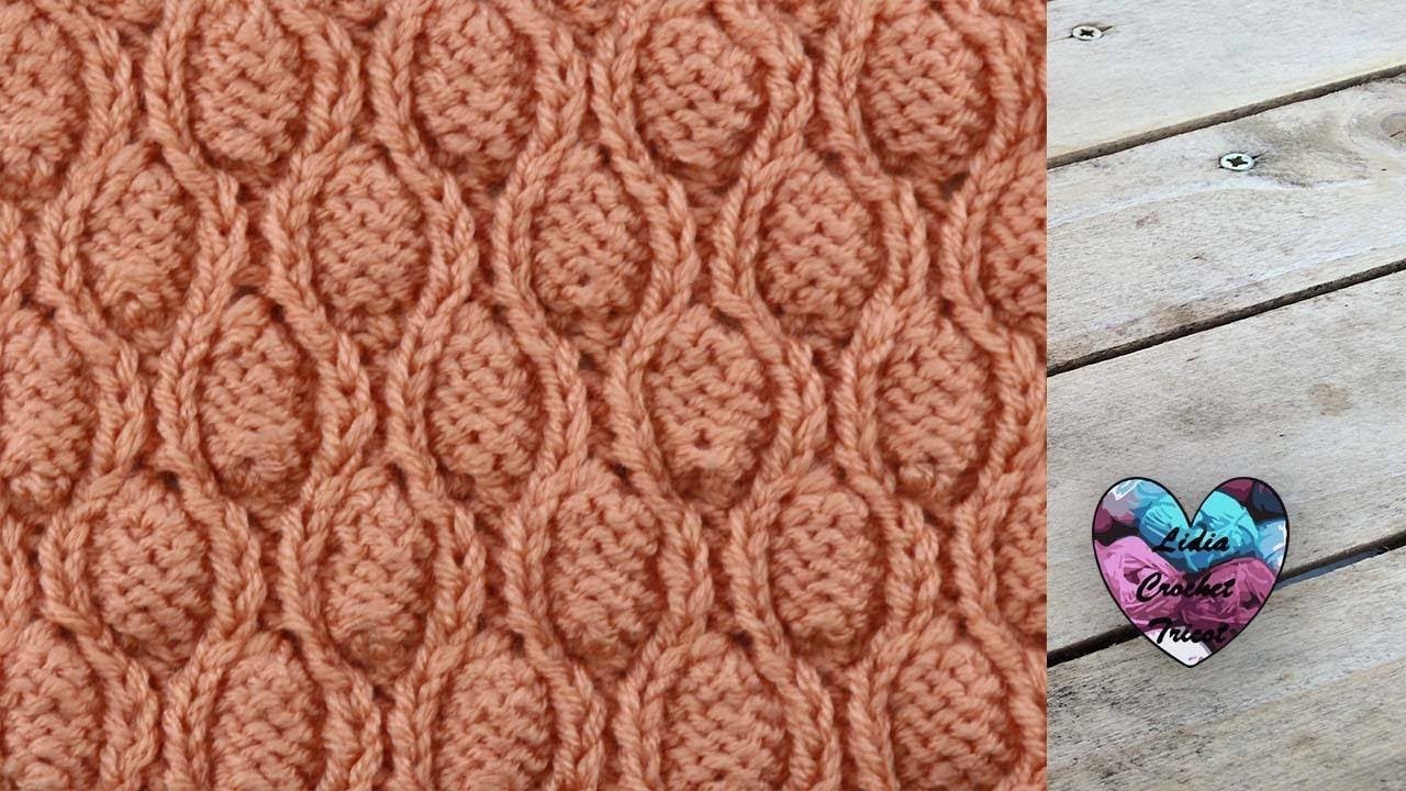 Point tricot Perles en Relief "Lidia Crochet Tricot"
