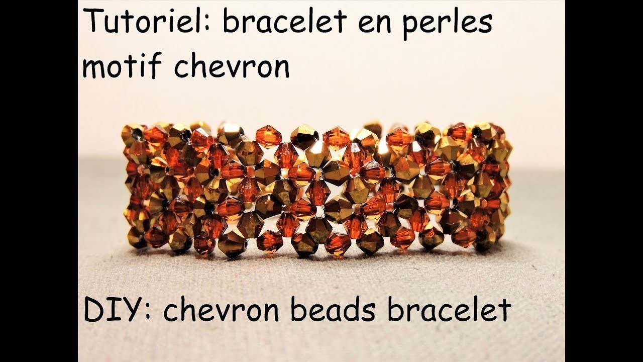 Tutoriel: bracelet en perles motif chevron (DIY: chevron beads bracelet)
