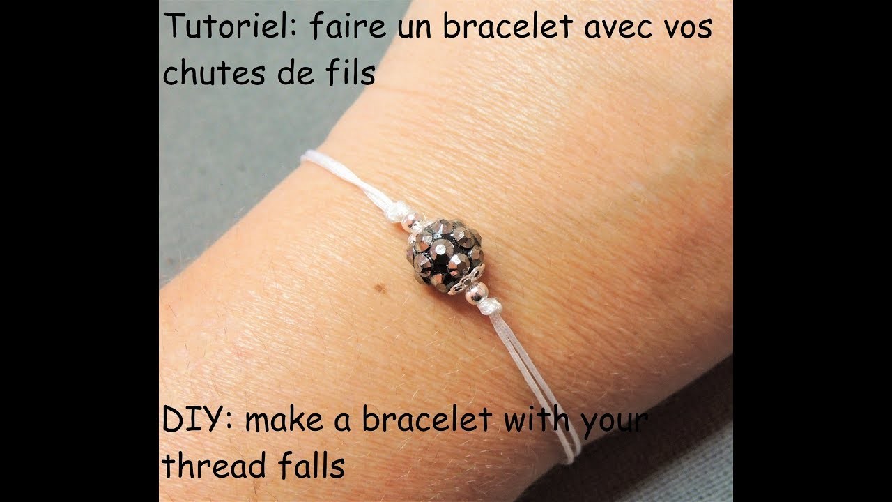 Tutoriel: faire un bracelet avec vos  chutes de fils (DIY: make a bracelet with your thread falls)