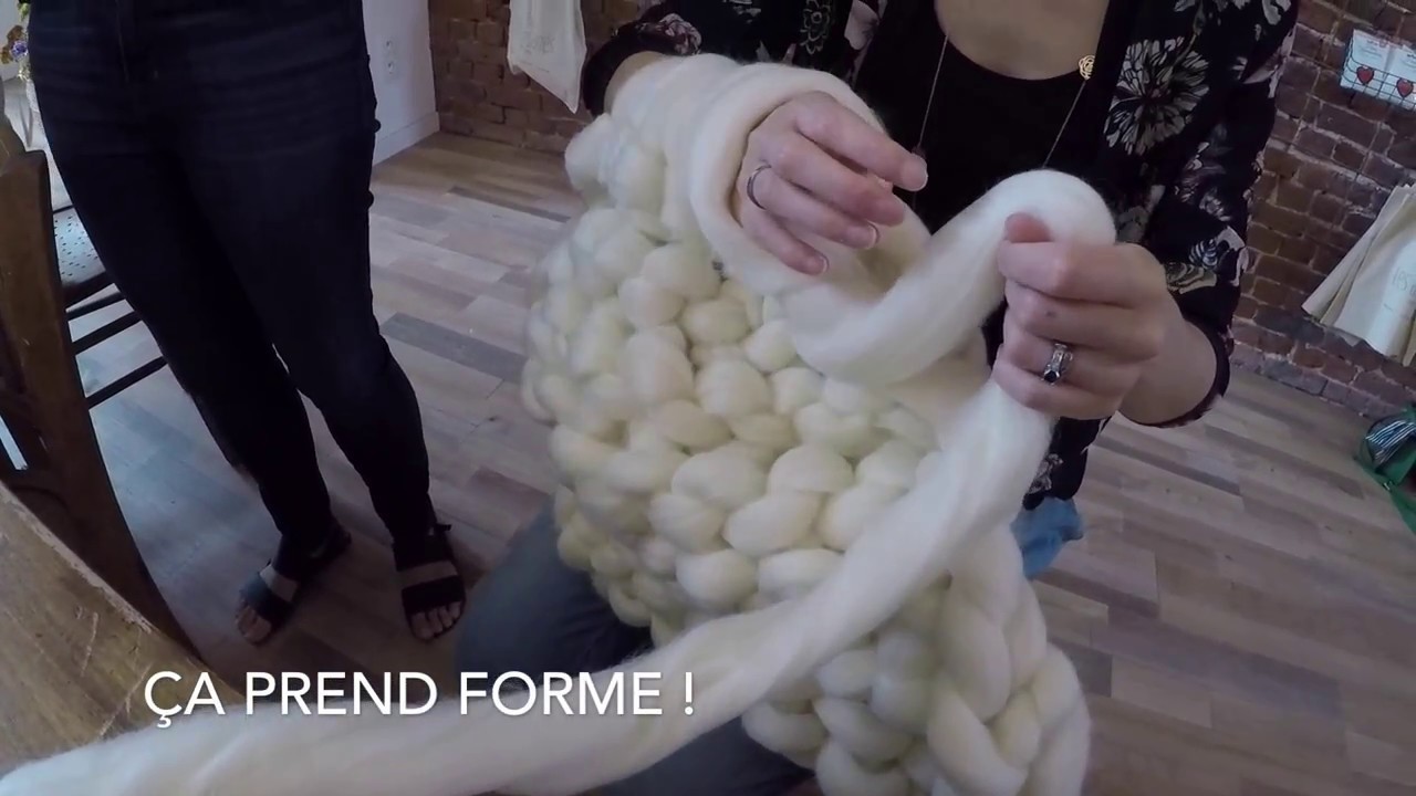 Vivre un atelier DIY : Atelier "Arm knitting"