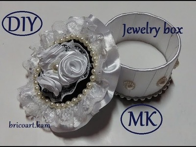 DIY.Easy jewelry shabby chic box.Boîte à bijoux facile.Recycle.MK.bricoart.kam