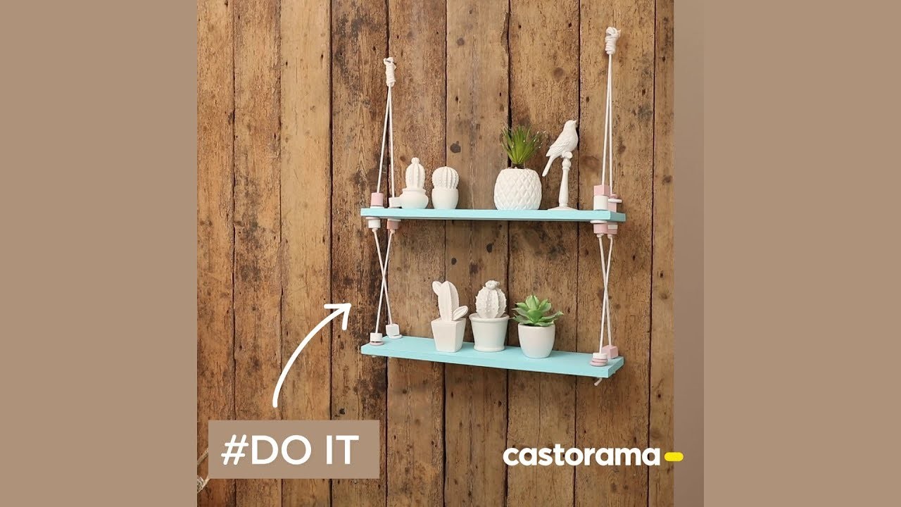 DIY : fabriquer une étagère suspendue en bois - Castorama