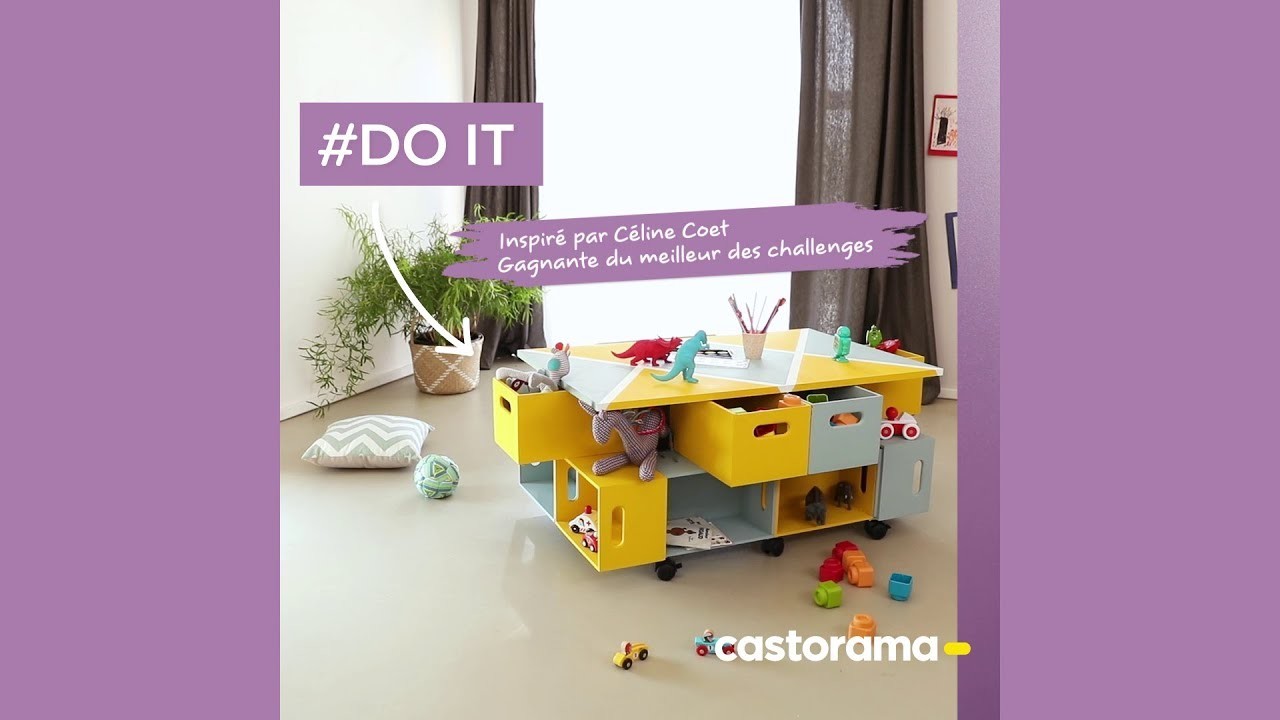 DIY : fabriquer une table de jeux avec des caisses en bois - Castorama