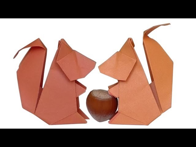 Écureuil en origami