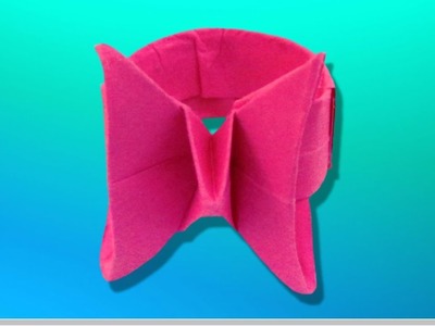 Origami facile : ???? Bague ???? Papillon. ???? Nœud de ruban
