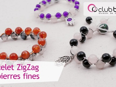 Fabriquez un bracelet ZigZag en pierres fines
