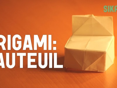 Fauteuil en papier | Origami