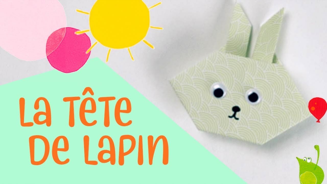 Les petits pliages de Suzanne - Le lapin - origami facile pour enfants