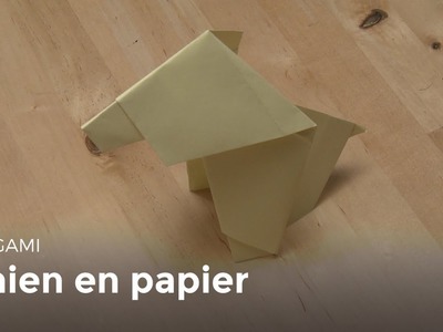 Origami : Chien en papier