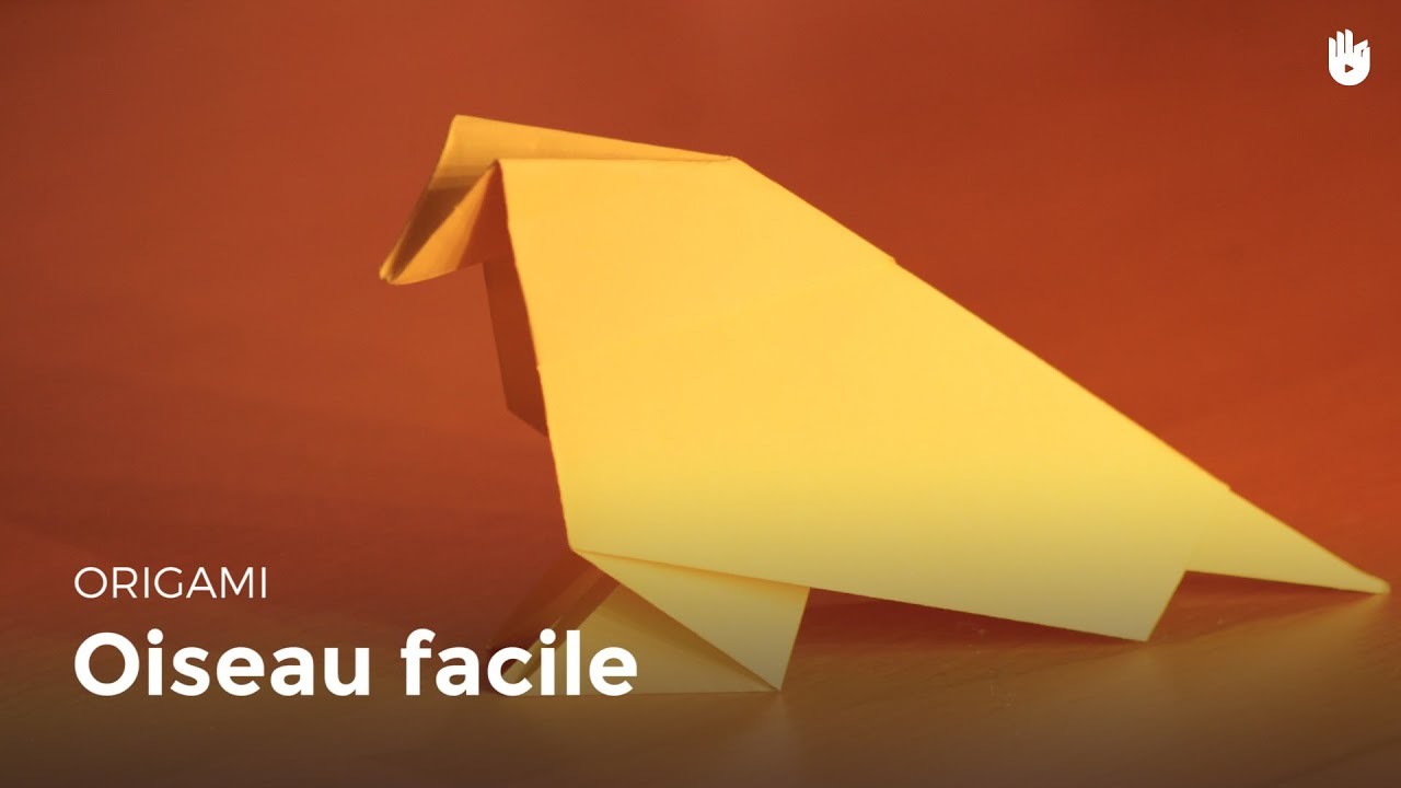 Origami : Oiseau en papier (facile)
