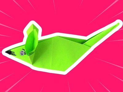 Origami souris : comment plier une souris (verte) en papier (Tuto)