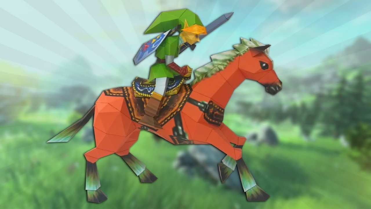 Papercraft Zelda : Link et Epona en papier !
