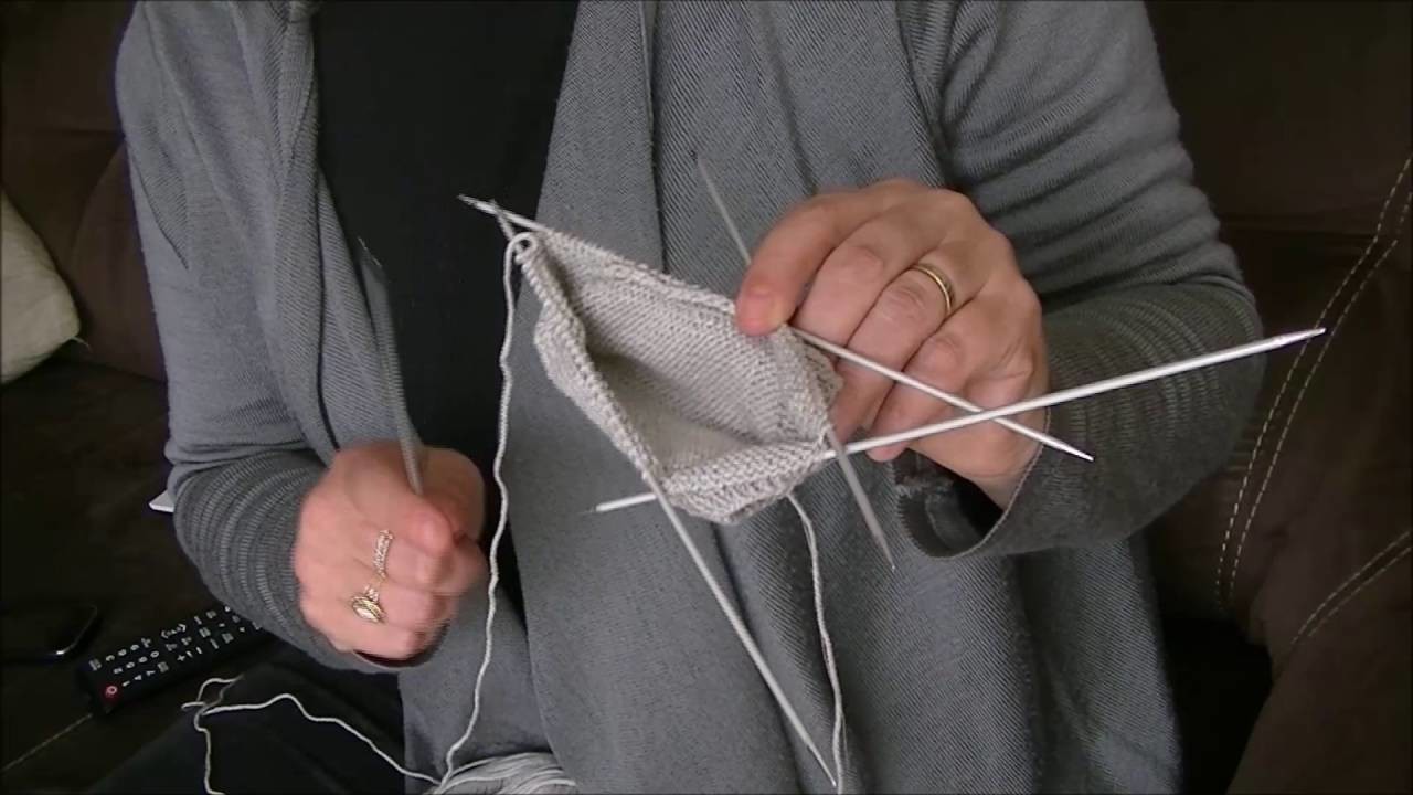 Tuto de chaussette au tricot avec 5 aiguilles