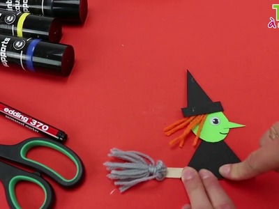 ????✂[TUTO] La sorcière d'Halloween en assiette en carton  - Une vidéo by Tête à modeler