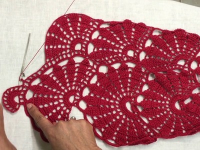 Chaleco negro (red) a crochet parte 10. black vest