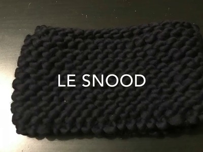 Comment tricoter un Snood ULTRA FACILE en point mousse ?