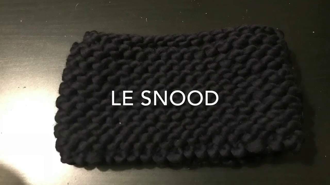 Comment tricoter un Snood ULTRA FACILE en point mousse ?