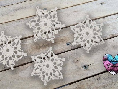 Flocons de neige Crochet "Lidia Crochet Tricot"