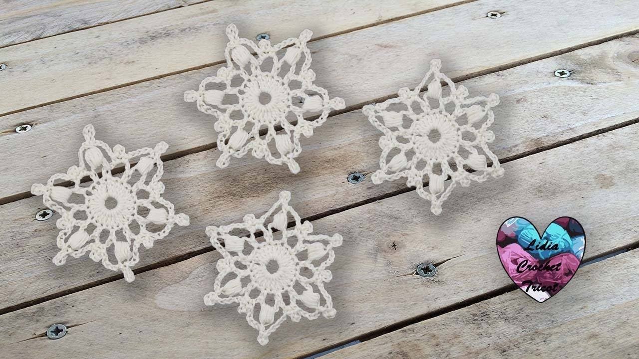 Flocons de neige Crochet "Lidia Crochet Tricot"