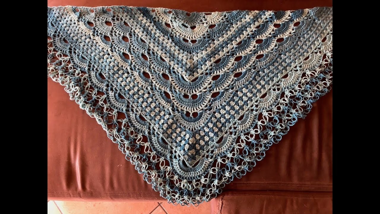 Tuto châle au crochet spécial gaucher