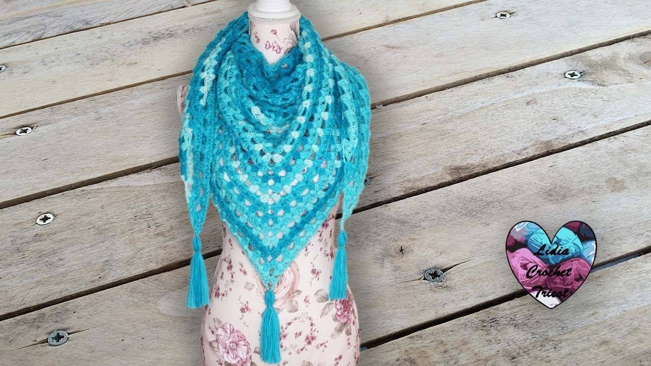 Châle Chignons Crochet Très facile "Lidia Crochet Tricot"