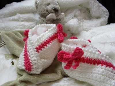 Chaussons bébé au crochet pour 3 à 6 mois - La Grenouille Tricote