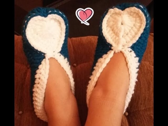 Crochet Chausson Coeur