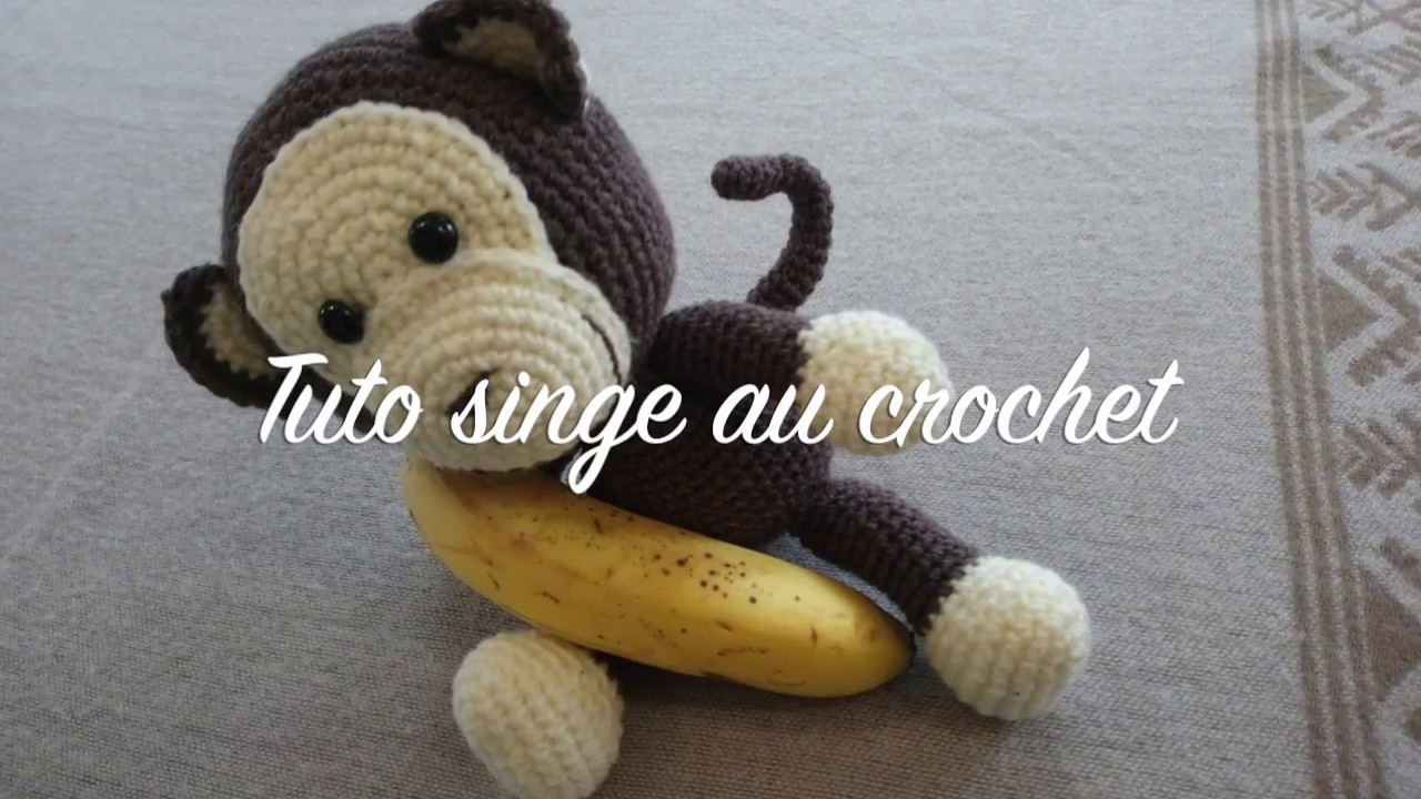 Peluche singe au crochet amigurumi 1.2