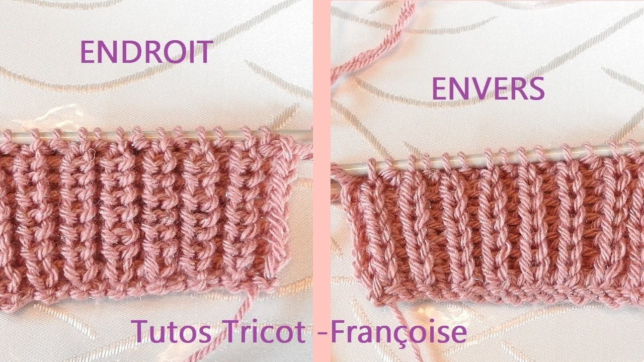 Tuto Tricot côtes perlées | Apprendre à tricoter des côtes 1.1 perlées |Tricot point de base
