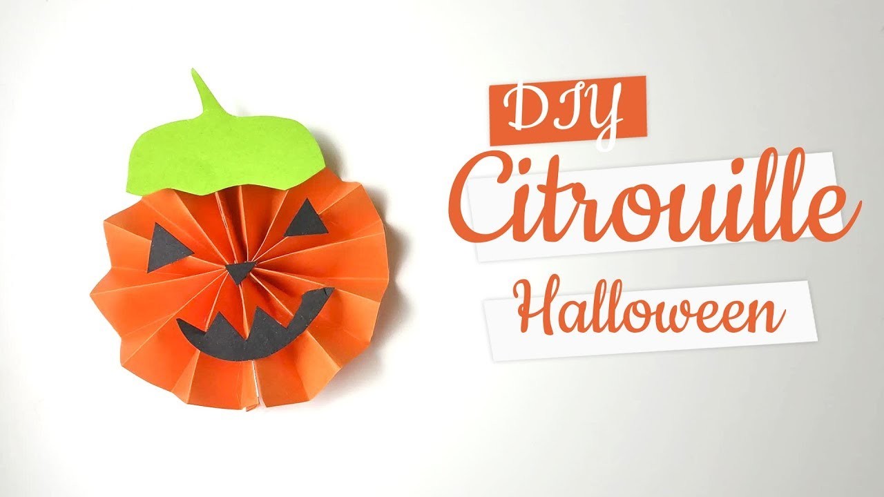 Activité manuelle Halloween citrouille - DIY PUMPKIN