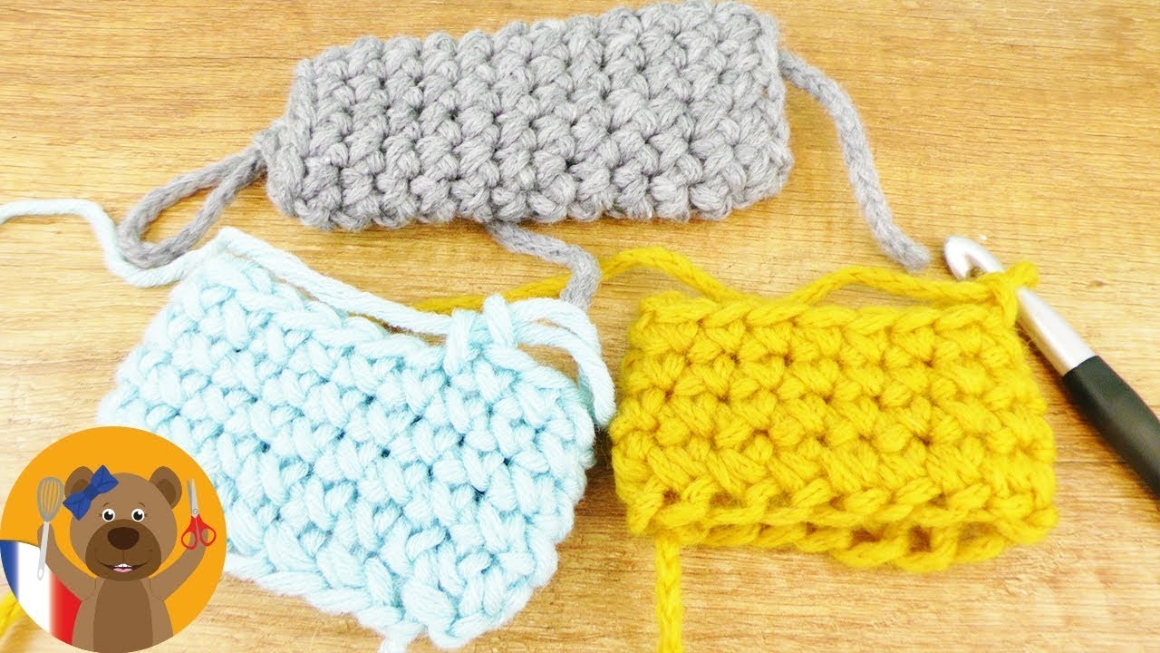 Crochet - Mailles serrées avec un motif en X | Motif crochet super simple