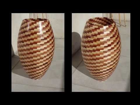 Tournage sur bois, Vase segmenté de +1000 pièces !