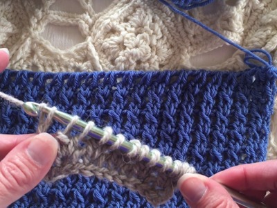 Tunisian Double Crochet Faux Cable