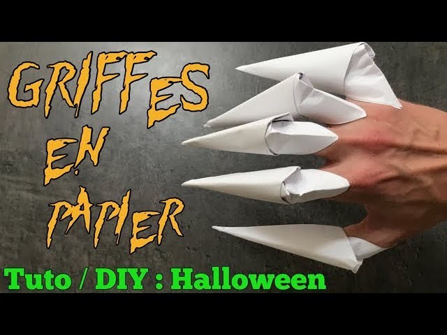 Tuto. DIY Halloween : Griffes de Monstre en Papier