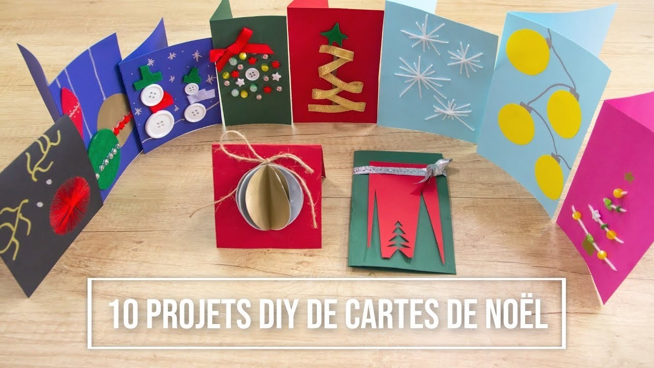Carte de Noël - 10 projets DIY ludiques et colorés