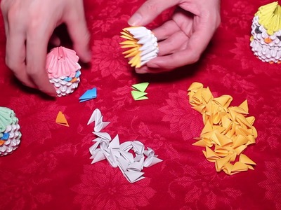 On fabrique une chouette en origami 3d - Origami N°2