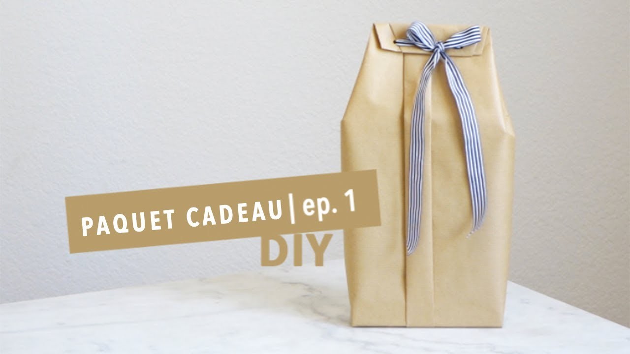 Tuto : Paquet cadeau facile sobre et élégant DIY | Paquets cadeaux ep. 1