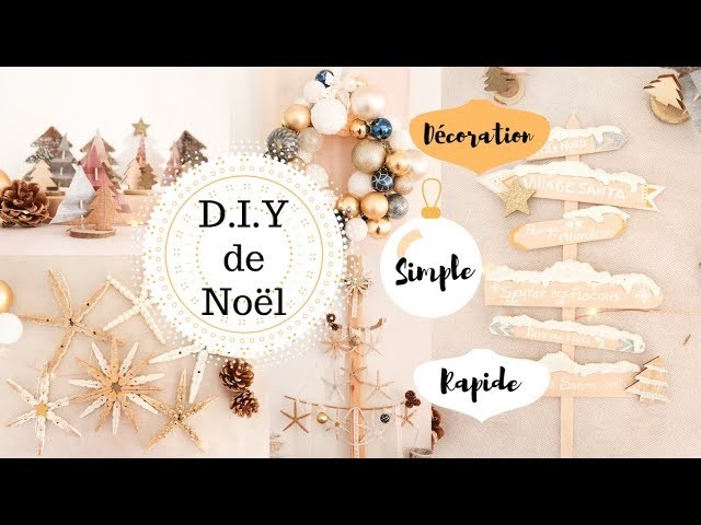 ☆ 4 DIY de Noël ☆ décorations simples et pas chers❄???????? [Sapin en bonus ????]