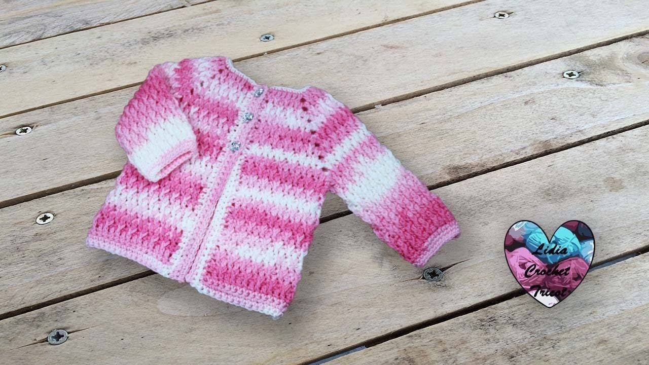 Brassière veste crochet unisexe "Lidia Crochet Tricot"
