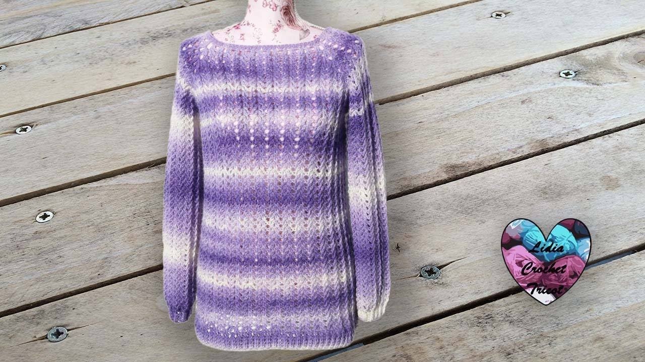 Concours! Pull Violeta toutes tailles "Lidia Crochet Tricot"