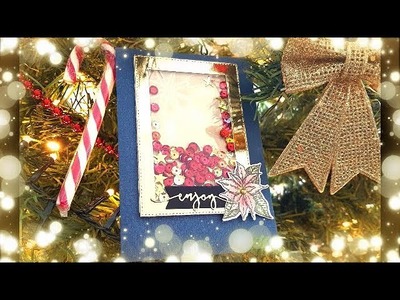 [ DIY de Noël ????] Carte à secouer avec pochette pour carte cadeau (shaker)