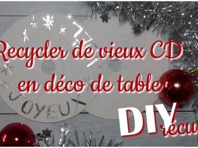 DIY Noël : Recycler de vieux CD pour une déco de table de fête