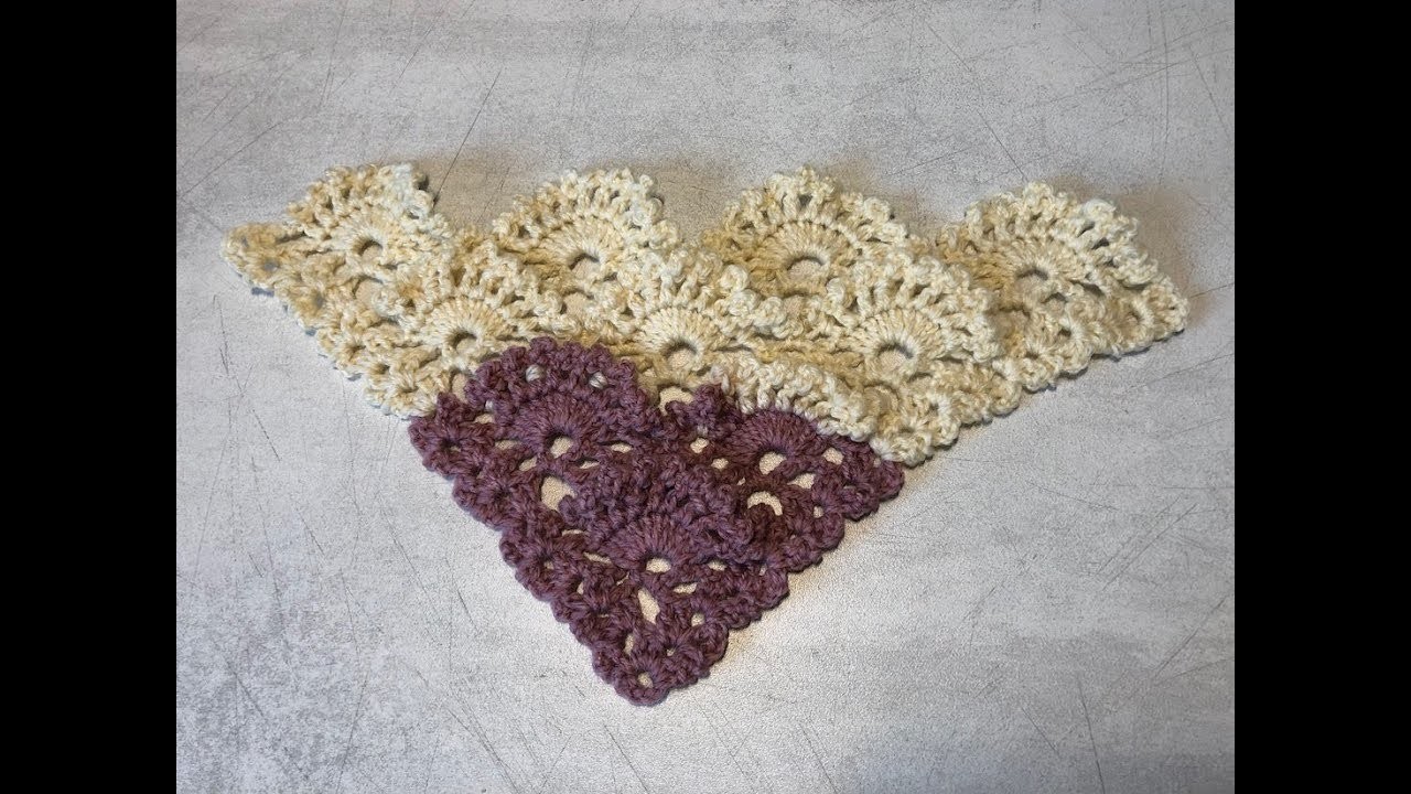 Tuto châle relief crochet