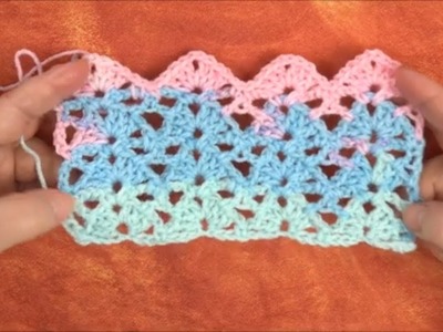 Un point d'écaille au crochet très facile  - La Grenouille Tricote