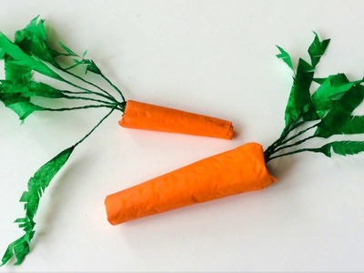 Comment fabriquer la carotte en papier? How to make the paper carrot?