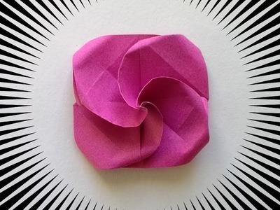Comment faire une petite fleur en origami