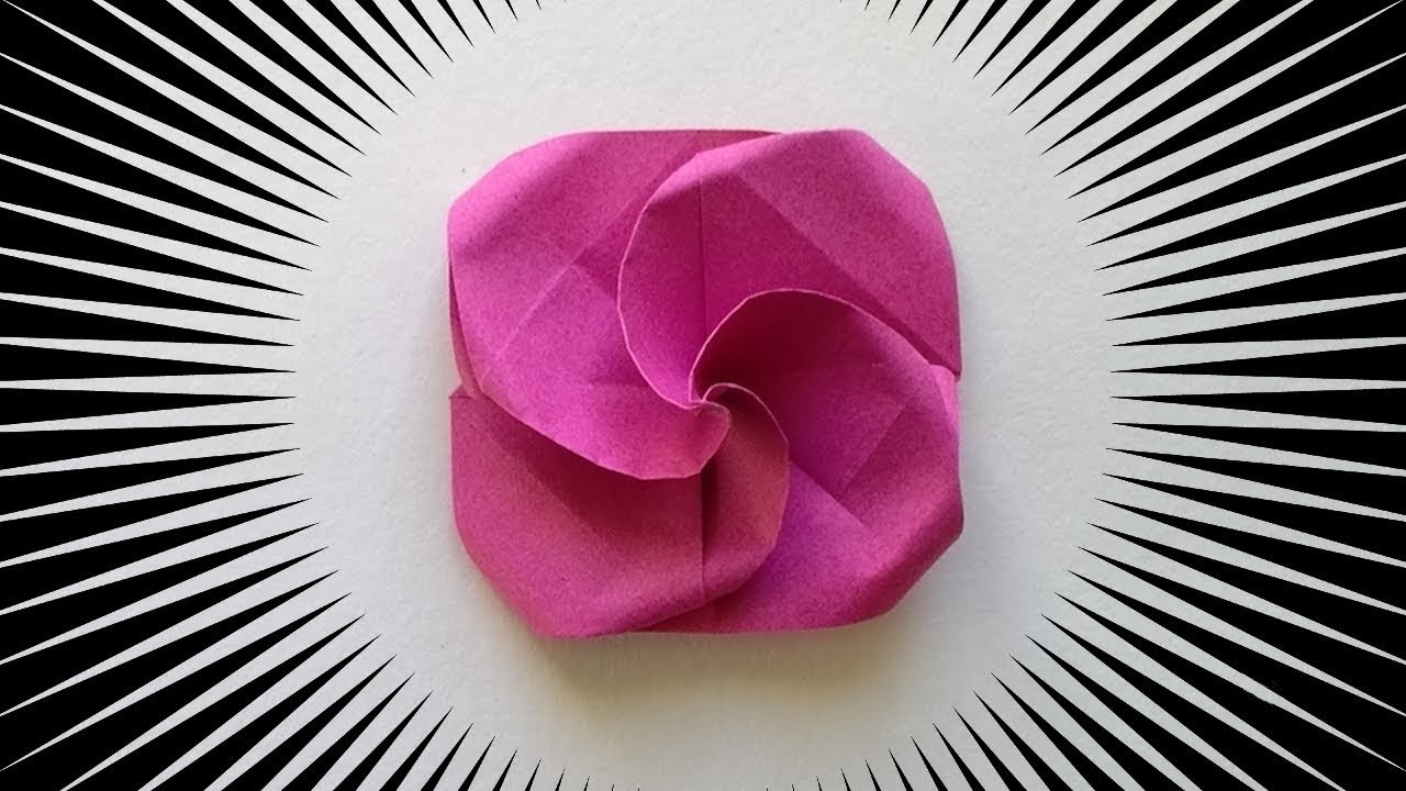 Comment faire une petite fleur en origami
