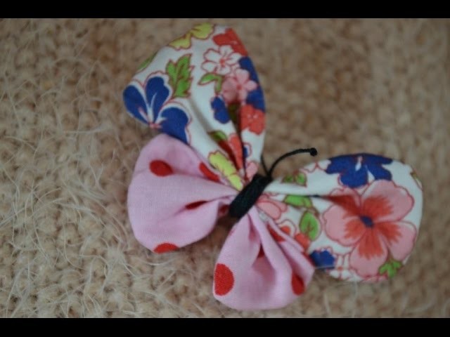 ???? Comment utiliser ses restes de tissus : BROCHES PAPILLON  ☆ Couture Facile, Tutoriel  ???? ©A63